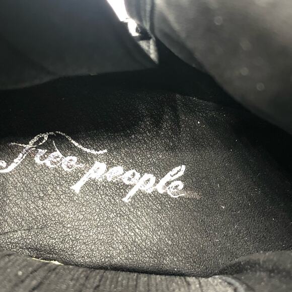 Free People Disco Days Platform Boot Black Crinkled Patent Black EU 41/US 11 NEW - Picture 9 of 12